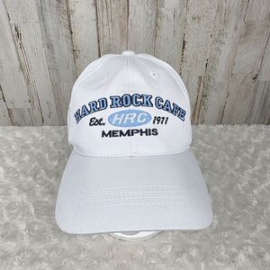 Hard Rock Cafe Memphis Baseball Cap White & Blue OSFA